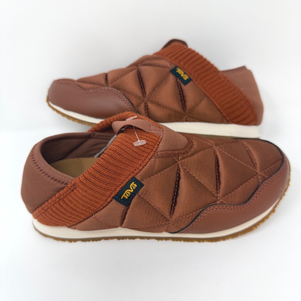 Teva‎ ReEmber Quilted Slip On Sneakers Brown Burnt Orange Womens 5 1129638 NWOT
